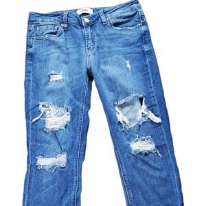JBD Ankle Jeans with Destruction